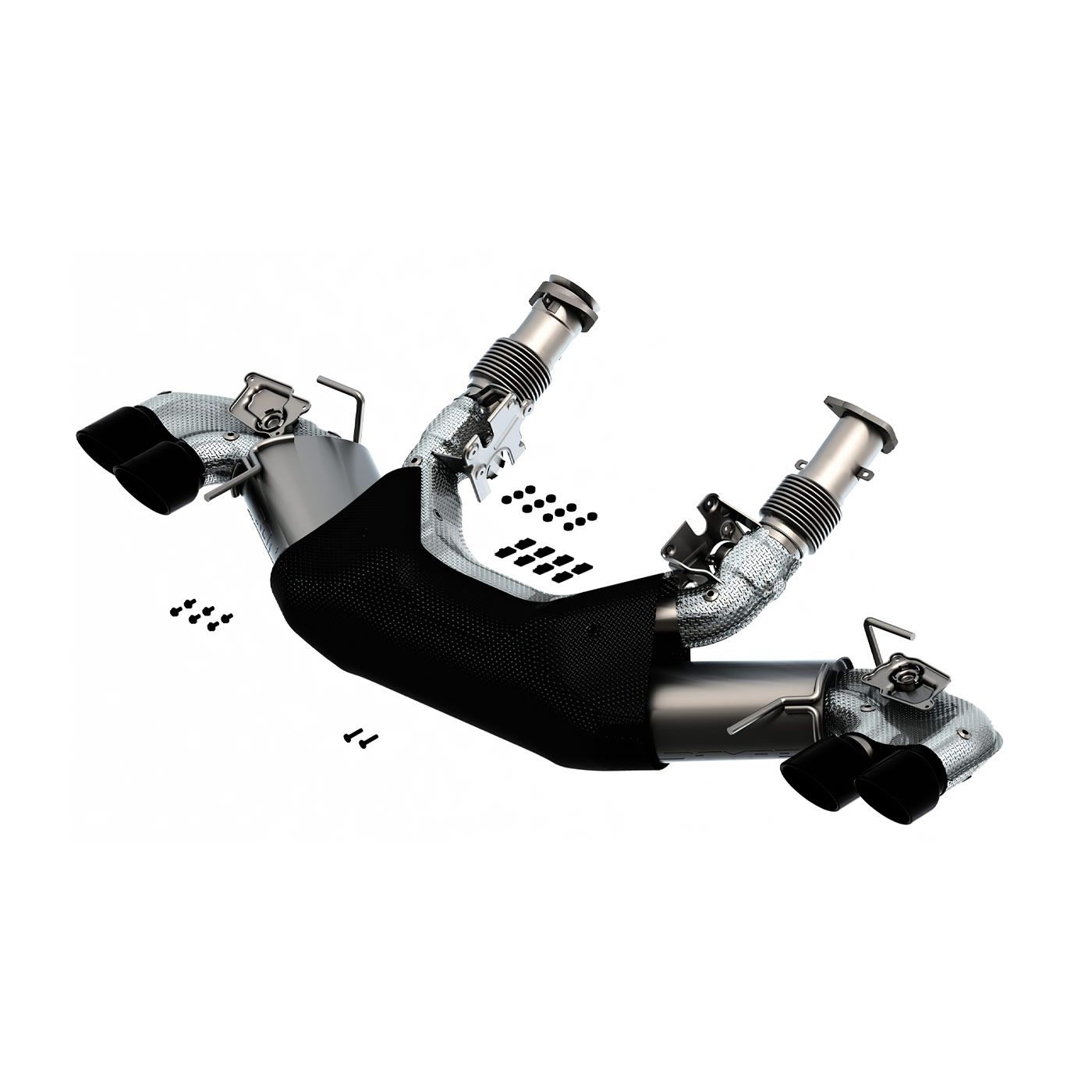 EX-2393 Borla Cat-Back S-Type Exhaust System w/4.75" Black Chrome Tips 20-23