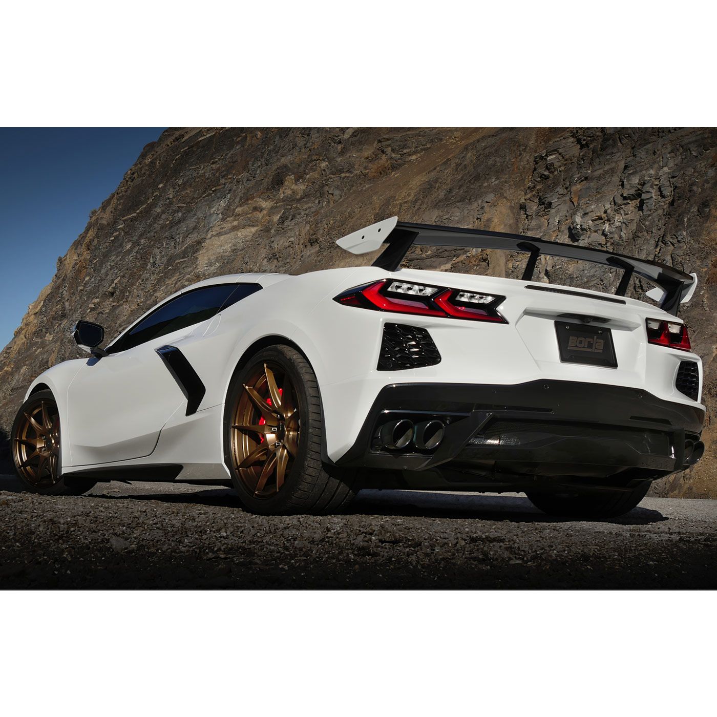 EX-2393 Borla Cat-Back S-Type Exhaust System w/4.75" Black Chrome Tips 20-23 - Afbeelding 4
