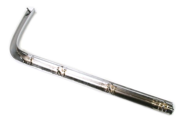 GR-373 Grill onderste chromen sierlijst (gegoten) 68-69 - Afbeelding 2