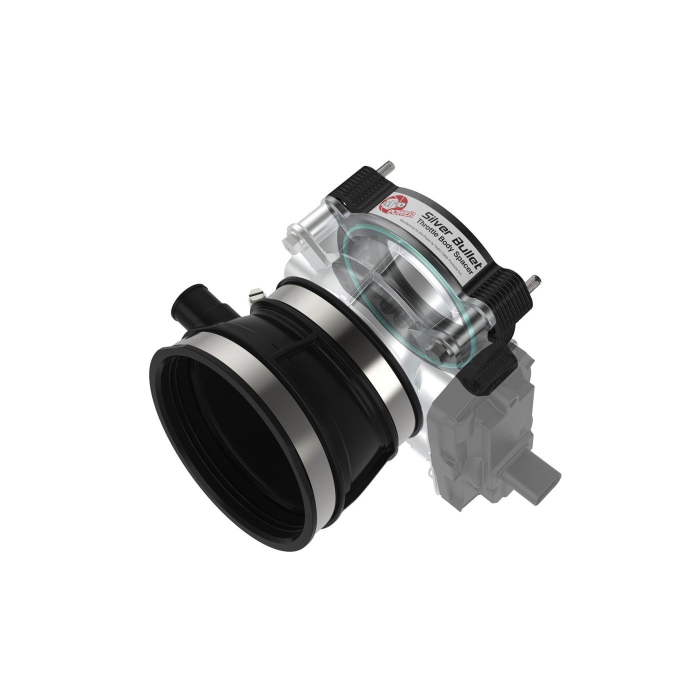 PM-934 aFe Intake Silver Bullet Throttle Body Spacer (Black) 20-24 - Afbeelding 2