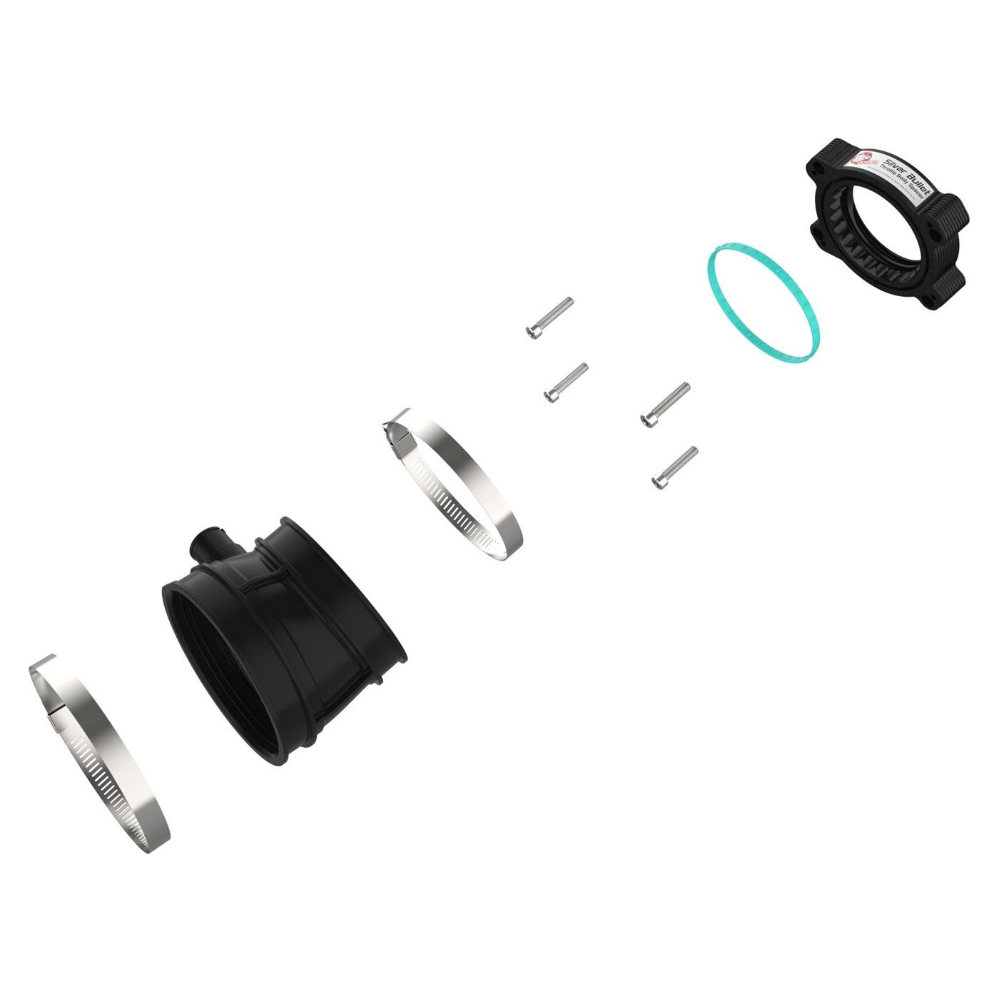 PM-934 aFe Intake Silver Bullet Throttle Body Spacer (Black) 20-24 - Afbeelding 9