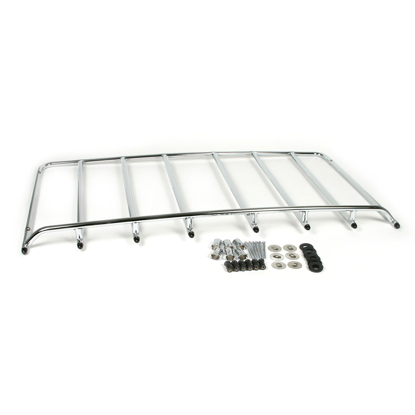 425-60 RVS bagagerek met 6 gaten (2 7/8 inch achter montage) 68-75