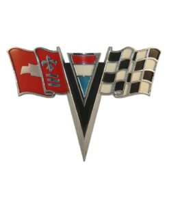 X-2707  C2 Corvette neus embleem metalen bord 63-64