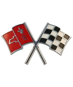 X-2708  C2 Corvette neus embleem metalen bord 65