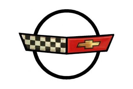 X-2716 C4 Corvette neus embleem metalen bord 84-90