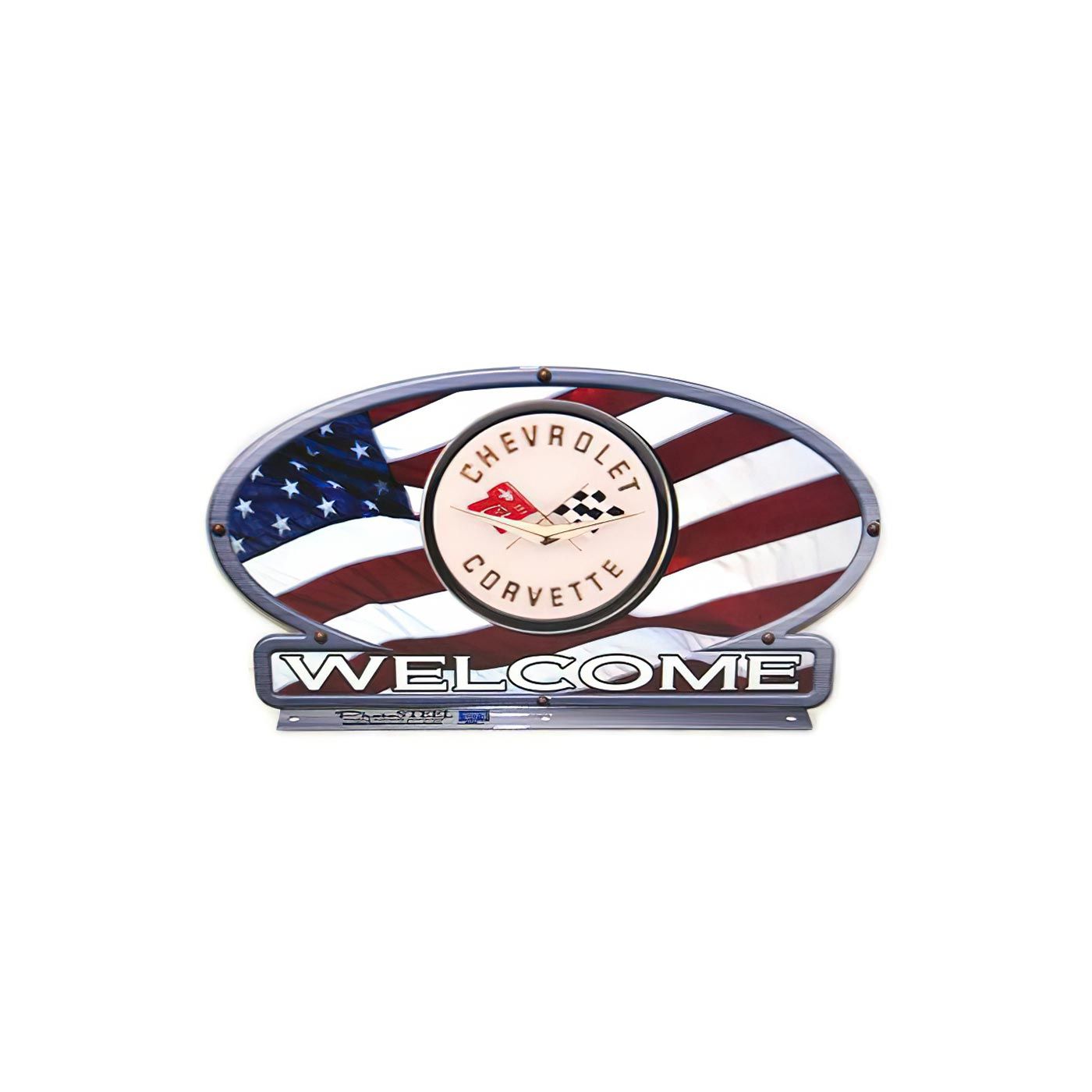 X-2849 C1 Corvette Amerikaanse vlag brievenbus topper