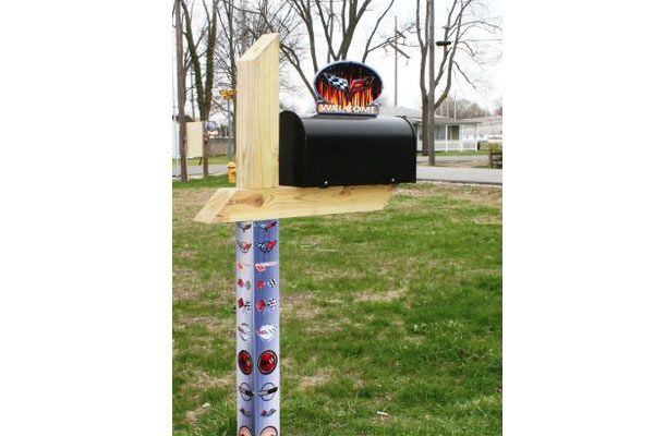 X-2865 C5 Corvette Flames Brievenbus Topper - Afbeelding 2