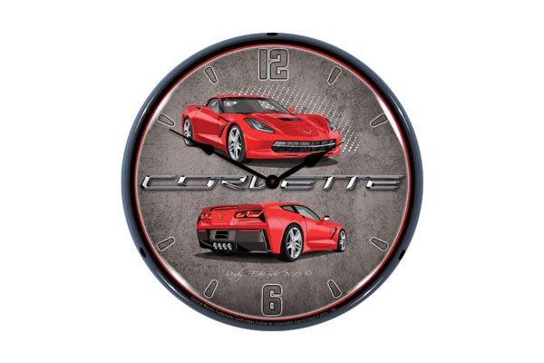 C7 Corvette LED Verlichte Wandklok