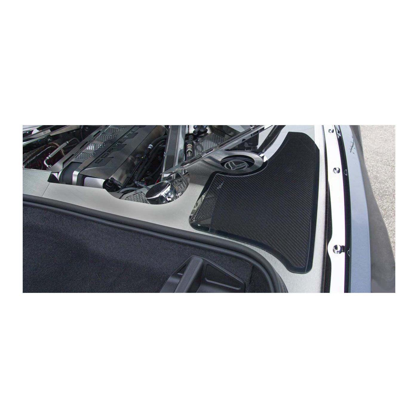 X-4507 Stainless Fender Covers w/Carbon Fiber Inserts & Polished Trim Rings 20-23