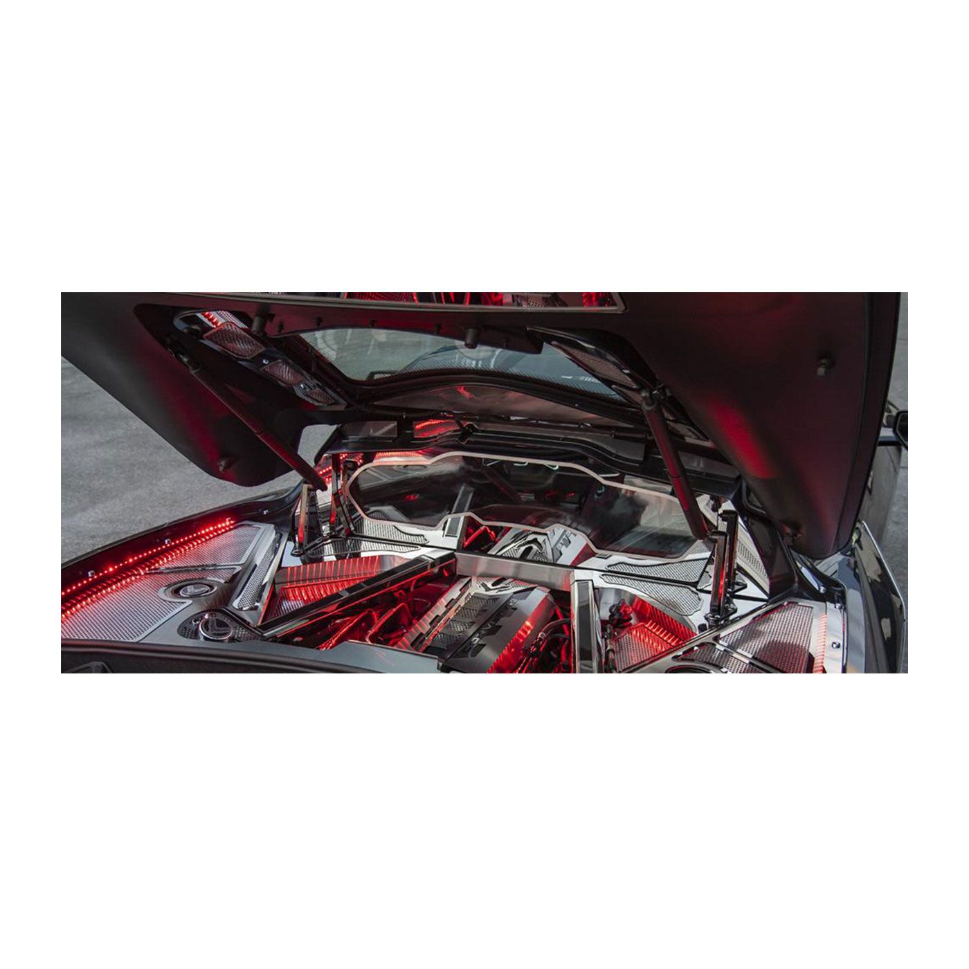 X-4509 Polished Stainless Rear Window Frame w/Brushed Trim 20-23