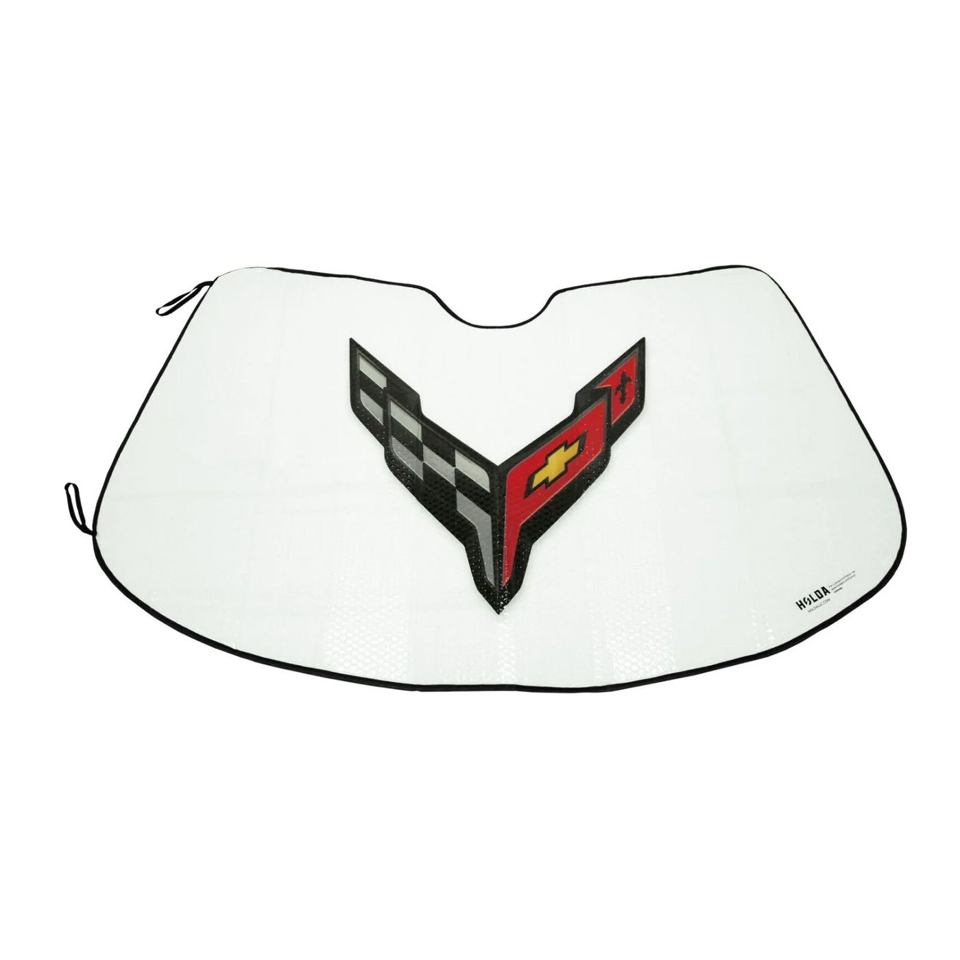 X-4538 Windscherm Accordeon Custom Fit Zonnescherm met C8 Embleem 20-23