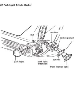 Alternative view of 454-33 Pakkingen zijmarkeringslicht 68-69