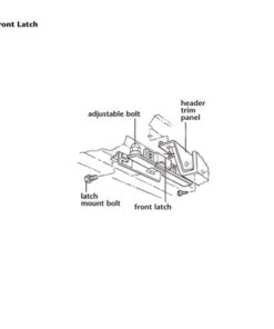 Alternative view of 431-63A Frontvergrendeling cabrioletkap 68E