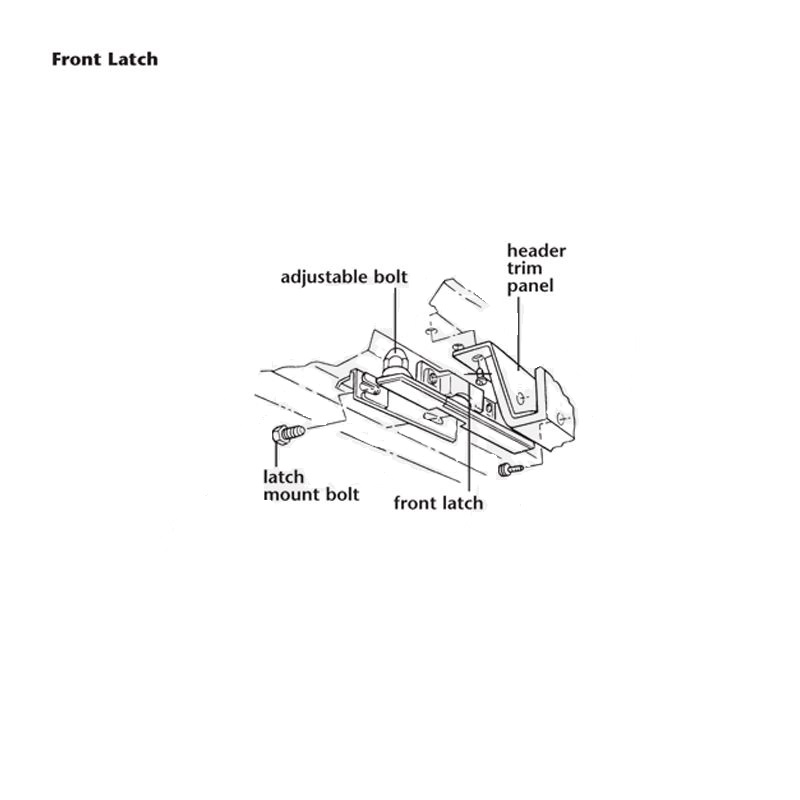 431-63A Frontvergrendeling cabrioletkap 68E - Afbeelding 2