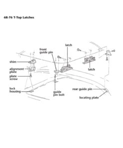 Alternative view of 432-06 T-Top Center lock-behuizing met bus 68-82