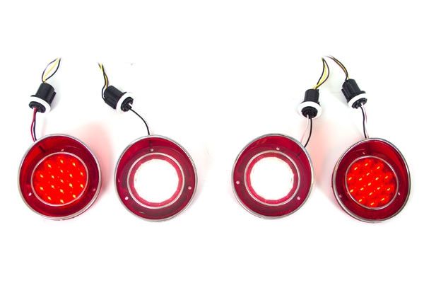 454-97B LED achterlicht & achteruitrijlamp lens & pakking set 69-73 - Afbeelding 2