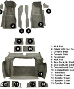 Alternative view of 405-50D Volledige tapijt set (gesneden pool) 81-82