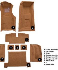 Alternative view of 405-40D Coupé met automaat volledige tapijt set (gesneden pool) 70-75