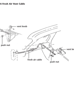 Alternative view of 409-58A Ventilatieknop verse lucht 69-70