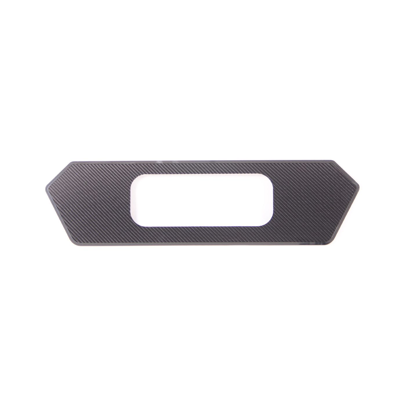 X-4499 Tag Back-afwerkingsplaat - koolstofvezel met gepolijste roestvrijstalen afwerking 20-23 - Afbeelding 2
