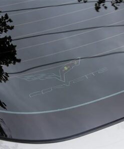 X-2019 Zonnescherm achter met geborduurd C6-embleem 05-13