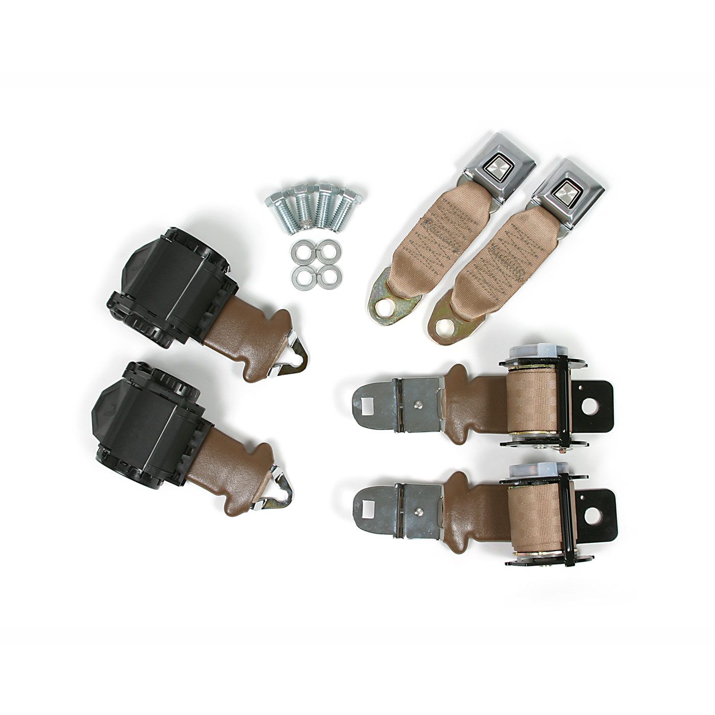 401-23 Coupe & Cabrio veiligheidsgordel set met 3 punt's (Reman GM-gesp)72-73 - Afbeelding 8