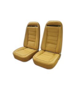 I-3084 Compleet voorgemonteerde lederen/vinyl stoelen in originele stijl met frames (optie met schoudergordel) 73-74