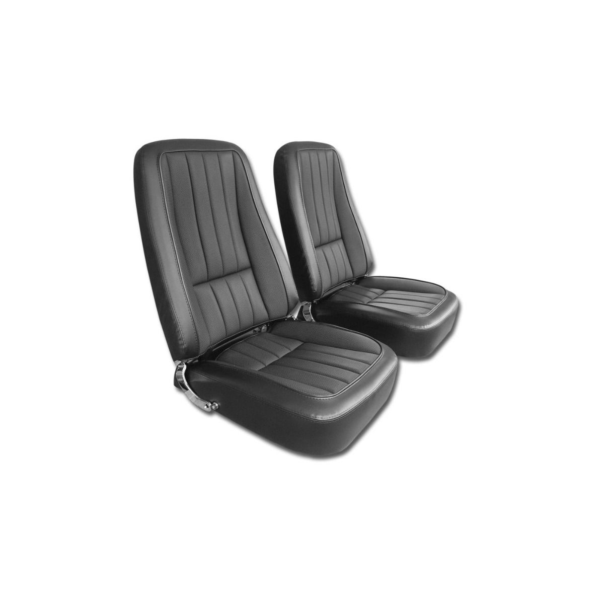 I-3142 Compleet voorgemonteerde 100% lederen stoelen met frames en hoofdsteunbeugels 68L - Afbeelding 4
