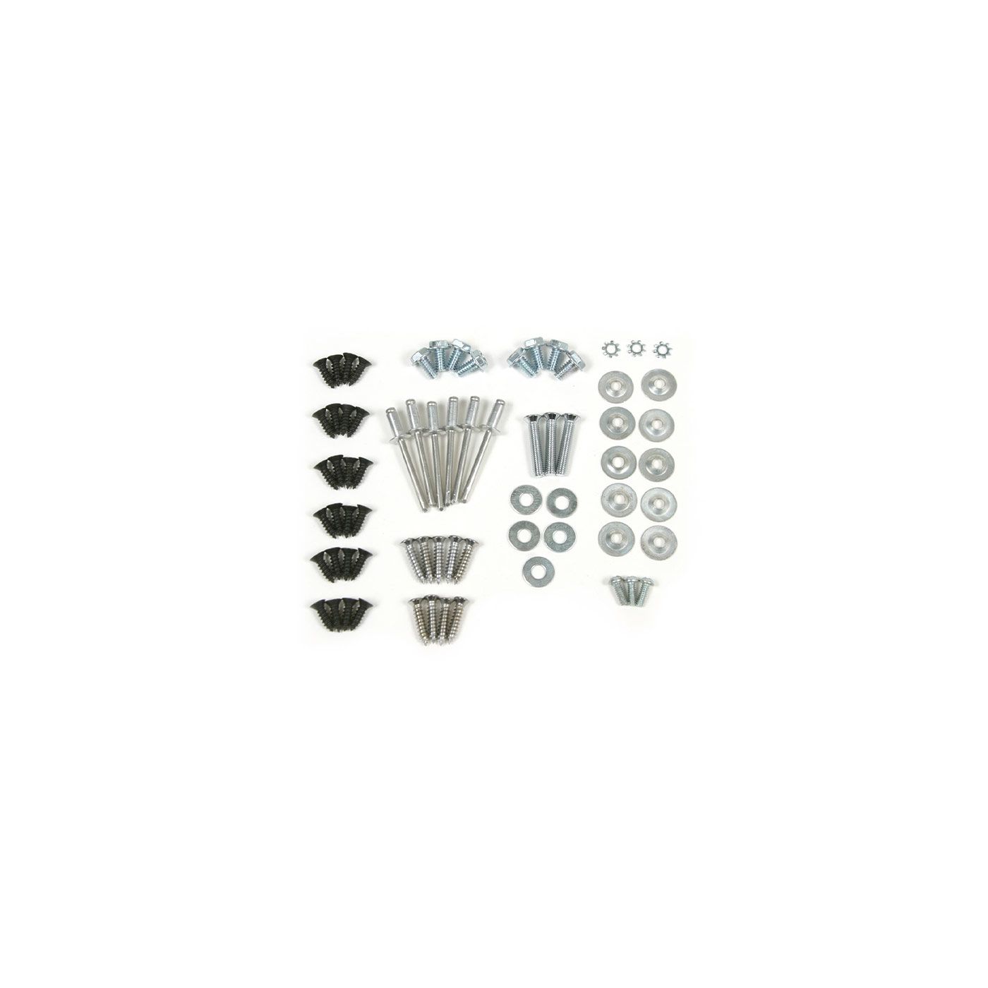 412-18 Hardware set voor opbergruimte achteraan en hoofdframe 68-72