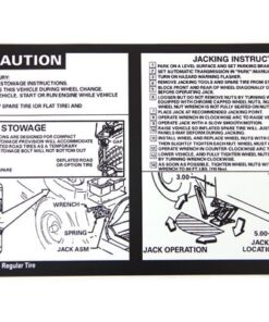 MF-484 Sticker met krikinstructies 79-81