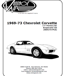 Vintage Air 1969-1973 Chevrolet Corvette met fabriek's Air Evaporator kit