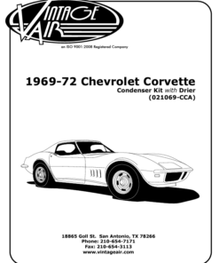 Vintage Air 1969-1972 Corvette condensor set met droger instructies