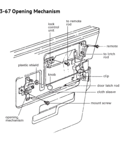 Alternative view of I-3303  64-67 Deuropening en 67-78 kunststof knoppen voor stoelverstelling (originele stijl)