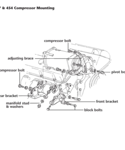 Alternative view of 449-22  427/454 AC-compressor voorbeugel 66-74