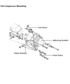 Alternative view of 449-18 Achterbeugel AC-compressor 76L-82