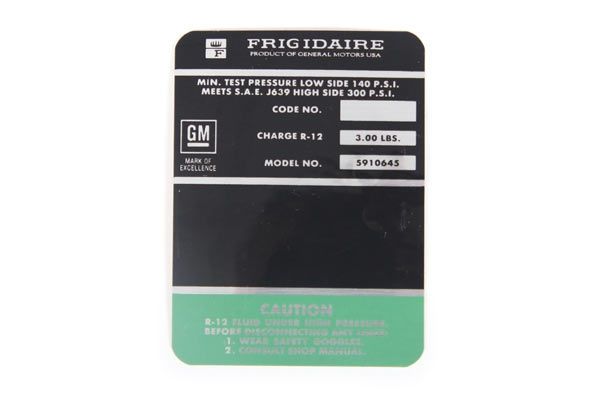 449-97A Frigidaire-sticker AC-compressor 68