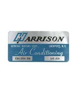 MF-326 Sticker airconditioning-warmtewisselaar 76