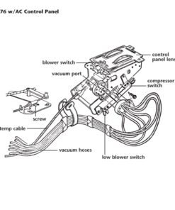 Alternative view of 408-45P Compressorschakelaar AC-bedieningspaneel 69-76