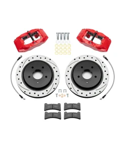 DB-1337 Wilwood Direct Fit SLC56 achterrempakket met rotoren en flexibele slangen 05-13