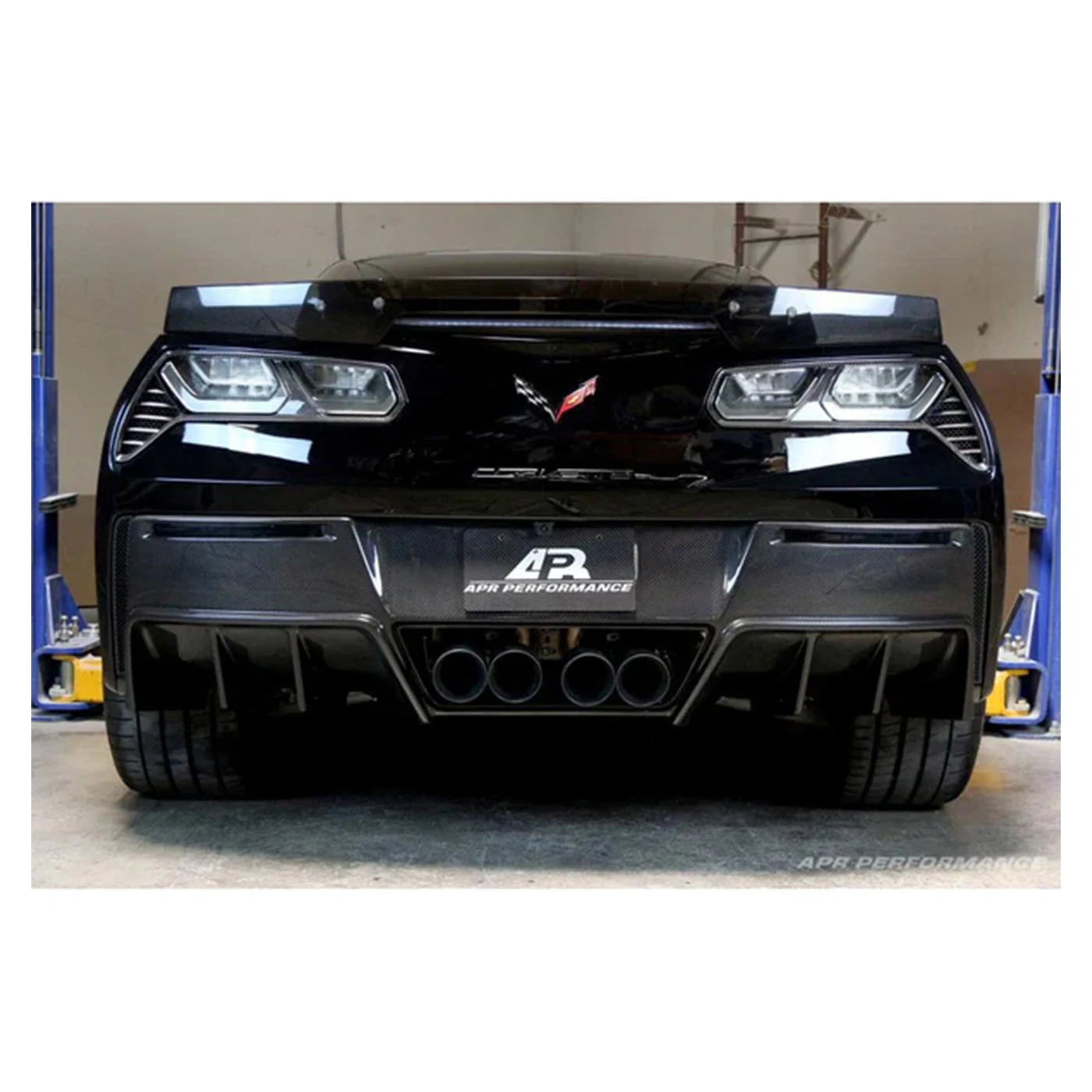 F-855 Z06 APR Rear Diffuser Version 2 w/Undertray 14-19 - Afbeelding 2