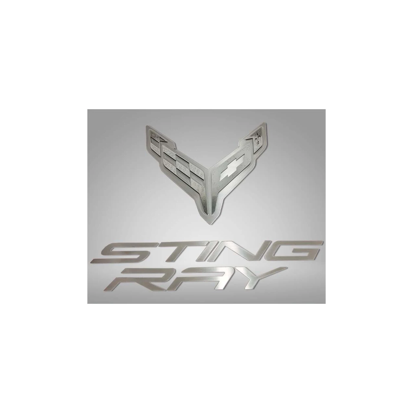 X-4607 Hood Liner RVS embleem met Stingray-script 20-24 - Afbeelding 2