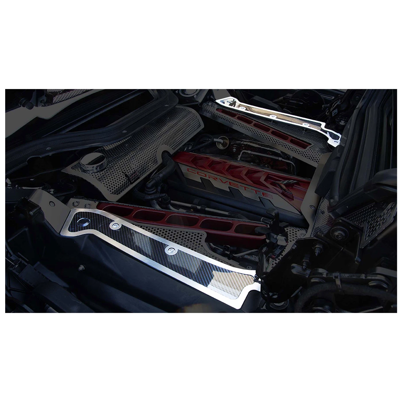 X-4617 Cabrio motorframe railafdekkingen van koolstofvezel met geborstelde afwerking 20-24