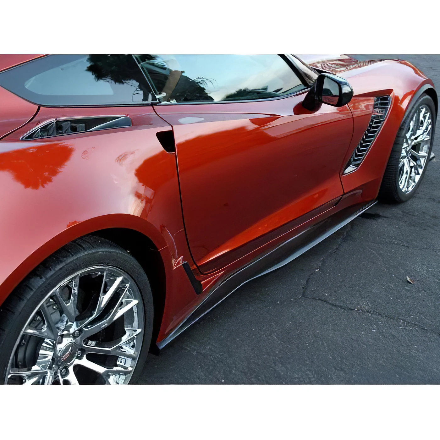 F-801 Z06/GS APR Carbon Fiber Side Rocker Extensions 15-19 - Afbeelding 3