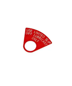 504-43 Differentieel plastic label - Rood 73-79