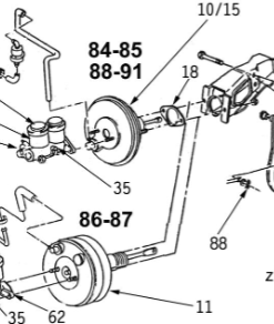 Alternative view of 680-15 Rempedaal rubber voor automaat 84-96