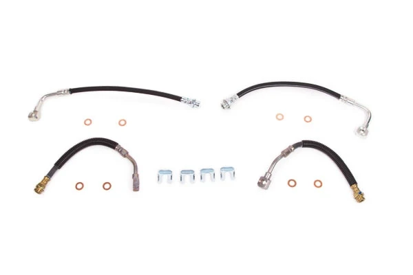640-32D Rubberen remleiding set met ringen en clips 94-96