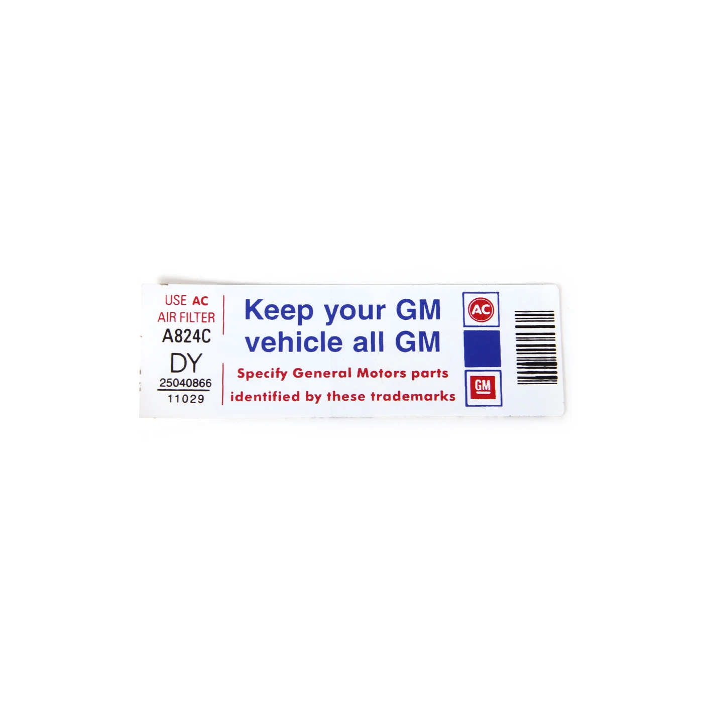 MF-532 Houd uw GM-auto...sticker 82