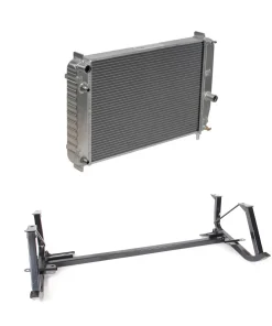RA-356 6-Spd Direct Fit Aluminum Radiator w/EOC & Support Cradle Combo 97-04
