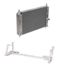 RA-360  05-06 Z51 & 07-09 Wet sump direct fit aluminum radiator (EOC & TOC) & support cradle combo