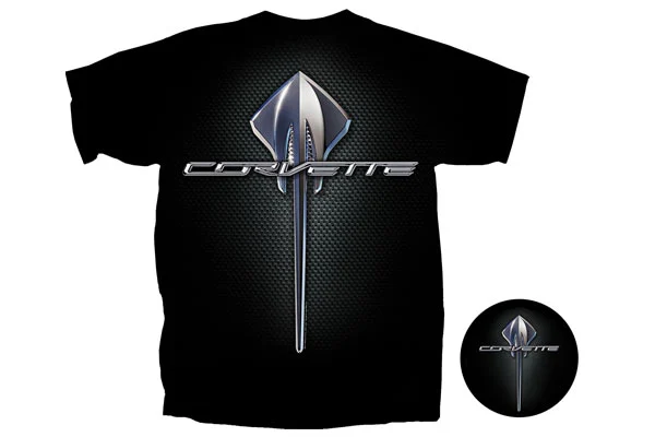 Zwarte Corvette Stingray T-shirt